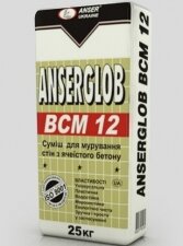 Купить Смесь кладочная Anserglob, 25 кг (ВСМ- 12)