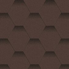 Битумная черепица Акваизол Серия "Мозаика" Горный каньон (коричневый+чёрная тень)