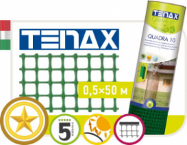 Купить Декоративная сетка Tenax "Квадра 10" зеленая (0,5х50м)