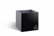 Купить Горшки с оросительной системой Cubico Flower Lover черный 2.25л Ш*Г*В(см) 14х14х14