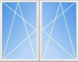 Купить Металлопластиковые окна ALMplast 1200х1400 с однокамерным стеклопакетом, фурнитура Maco
