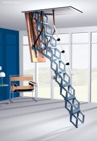 Купить Чердачная лестница Roto Scherentreppe ELEKTRO (с электроуправлением) 70*130