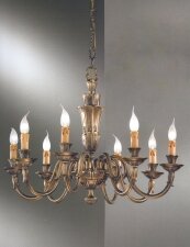 Купить Люстра со свечами Nervilamp 1580/8 Gold Bronze