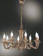 Купить Люстра со свечами Nervilamp 250/8 Gold Bronze