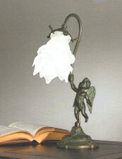 Купить Настольная лампа Nervilamp 2081/1L Antigue Green