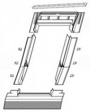 Гидроизоляционный оклад Roto для плоских покрытий BTN,SDS 94/118