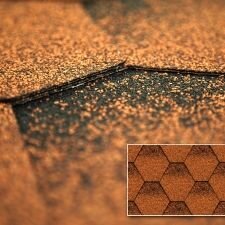 Узнать характеристики: Битумная черепица КERABIT Тройка, форма К (Медно-терракотовый) Битумная черепица КERABIT Тройка, форма К (Медно-терракотовый)