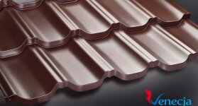 Узнать характеристики: Модульная металлочерепица "Венеция" Prelaq X-Matt (SSAB-Швеция), цвет Коричневый (384) Модульная металлочерепица "Венеция" Prelaq X-Matt (SSAB-Швеция), цвет Коричневый (384)