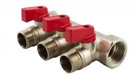 Узнать характеристики: Коллектор 1" Fado с шаровыми кранами Коллектор 1" Fado с шаровыми кранами